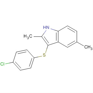3-[(4-氯苯基)硫代]-2,5-二甲基-1H-吲哚结构式_336186-33-5结构式