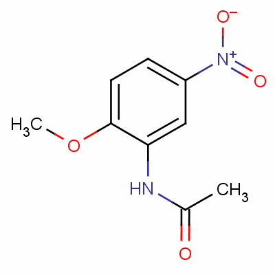 n-(2-甲氧基-5-硝基苯基)-乙酰胺结构式_33721-54-9结构式