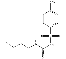 氨磺丁脲结构式_339-43-5结构式