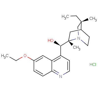 乙氢去甲奎宁盐酸盐结构式_3413-58-9结构式