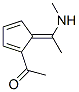 (9CI)-1-[5-[1-(甲基氨基)亚乙基]-1,3-环戊二烯-1-基]-乙酮结构式_344752-28-9结构式