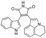 3-(5,6-二氢-4H-吡咯并[3,2,1-ij]喹啉-1-基)-4-(1H-吲哚-3-基)-1H-吡咯-2,5-二酮结构式_345261-20-3结构式