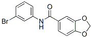 N-(3-溴苯基)-1,3-苯并二氧杂环戊烯-5-羧酰胺结构式_349114-14-3结构式