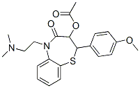 3-乙酰氧基-5-[2-(二甲基氨基)乙基]-2,3-二氢-2-(4-甲氧基苯基)-1,5-苯并噻嗪-4(5H)-酮结构式_34933-06-7结构式