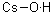 氢氧化铯一水合物结构式_35103-79-8结构式