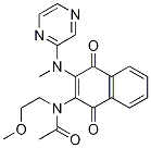 N-(1,4-二氧代-3-(吡嗪-2-甲基氨基)-1,4-二氢萘-2-基)-n-(2-甲氧基乙基)乙酰胺结构式_355405-02-6结构式