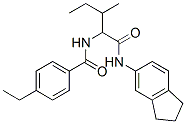 (9Ci)-N-[1-[[(2,3-二氢-1H-茚-5-基)氨基]羰基]-2-甲基丁基]-4-乙基-苯甲酰胺结构式_356054-68-7结构式
