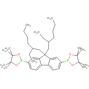9,9-双(2-乙基己基)芴-2,7-双(硼酸频那醇酯)结构式_357219-41-1结构式