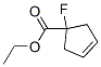 3-Cyclopentene-1-carboxylicacid,1-fluoro-,ethylester(9ci) Structure