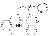 (9CI)-Alpha-[(2-溴苯甲酰基)(2-甲基丙基)氨基]-N-(2,6-二甲基苯基)-乙酰胺结构式_359435-83-9结构式