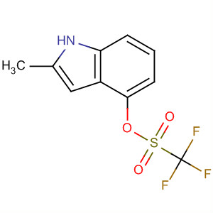 2-甲基-1H-吲哚-4-三氟甲烷磺酸盐结构式_359585-96-9结构式