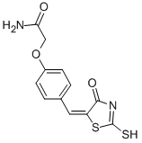 2-{4-[(E)-(2-疏基-4-氧代-1,3-噻唑-5(4H)-基)甲基]苯氧基}乙酰胺结构式_359596-38-6结构式