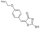 (5E)-5-[4-(烯丙氧基)亚苄基]-2-疏基-1,3-噻唑-4(5H)-酮结构式_361184-37-4结构式