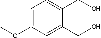 4-甲氧基-1,2-苯二甲醇结构式_36132-95-3结构式
