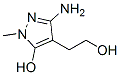 3-氨基-5-羟基-1-甲基-1H-吡唑-4-乙醇结构式_36162-81-9结构式