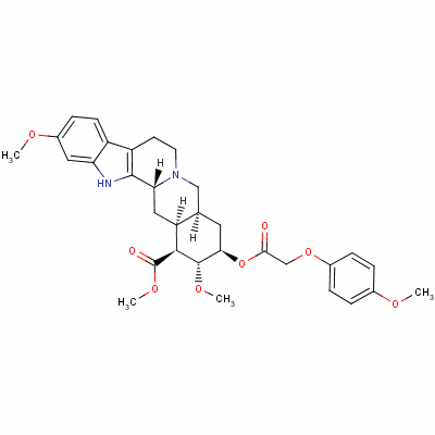 美菲血平结构式_3735-85-1结构式