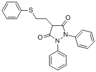 1,2-二苯基-4-[2-(苯硫酰)乙基]-3,5-吡唑烷结构式_3736-92-3结构式