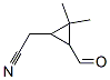 Cyclopropaneacetonitrile,3-formyl-2,2-dimethyl-(9ci) Structure