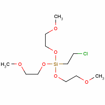 2-氯乙基-三(2-甲氧基乙氧基)硅烷结构式_37894-46-5结构式