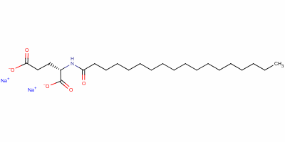 N-(1-氧代十八烷基)-L-谷氨酸二钠结构式_38079-62-8结构式