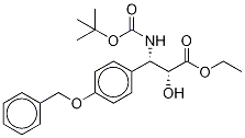(alphaR,betaS)-beta-[[(1,1-二甲基乙氧基)羰基]氨基]-alpha-羟基-4-(苯基甲氧基)-苯丙酸乙酯结构式_382596-26-1结构式