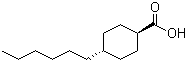 反式-4-己基环己烷甲酸结构式_38289-30-4结构式