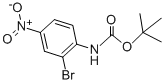 2-溴-4-硝基苯基氨基甲酸叔丁酯结构式_384793-20-8结构式