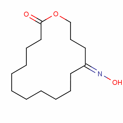 13-羟基亚胺-1-氧杂环十六烷-2-酮结构式_38538-07-7结构式