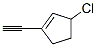 (9ci)-3-氯-1-乙炔-环戊烯结构式_38693-55-9结构式