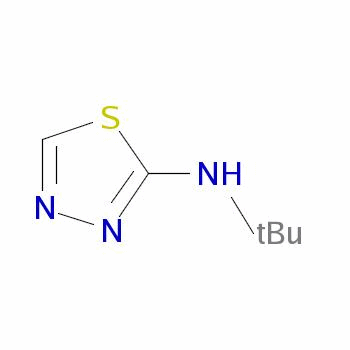N-叔丁基-1,3,4-噻二唑-2-胺结构式_38917-37-2结构式