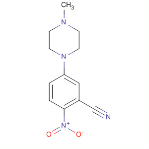 5-(4-甲基哌嗪-1-基)-2-硝基苯甲腈结构式_38943-88-3结构式