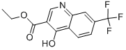 4-羟基-7-三氟甲基-3-羧酸乙酯结构式_391-02-6结构式