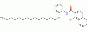 1-羟基-N-(2-十四氧基苯基)-2-萘羧酰胺结构式_39163-92-3结构式