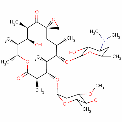 竹桃霉素结构式_3922-90-5结构式
