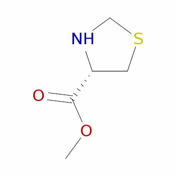 (s)-噻唑烷-4-羧酸甲酯结构式_39254-90-5结构式