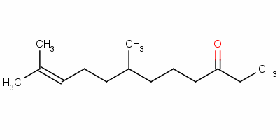 7,11-二甲基十二碳-10-烯-3-酮结构式_39268-96-7结构式