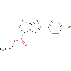 6-(4-溴苯基)咪唑并[2,1-b][1,3]噻唑-3-羧酸乙酯结构式_393107-89-6结构式