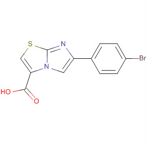 6-(4-溴-苯基)-咪唑并[2,1-b]噻唑-3-羧酸结构式_393107-92-1结构式