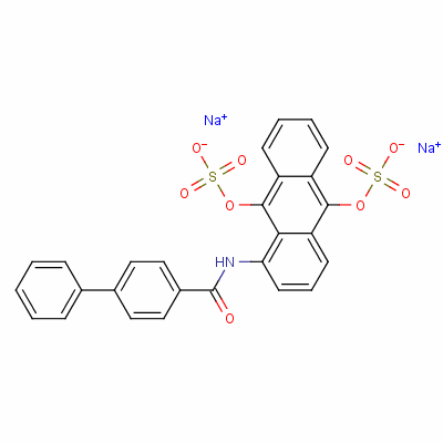 n-[9,10-双(硫氧基)-1-蒽yl]-[1,1-联苯]-4-羧酰胺结构式_3956-62-5结构式