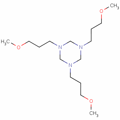 六氢-1,3,5-三s(3-甲氧基丙基)-1,3,5-三嗪结构式_3960-05-2结构式