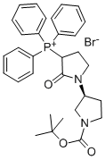 ((3S)-1-(叔丁氧基羰基)-2-氧代-[1,3-二吡咯烷]-3-基)三苯基溴化膦结构式_400045-51-4结构式