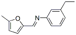 Benzenamine, 3-ethyl-n-[(5-methyl-2-furanyl)methylene]-(9ci) Structure