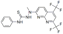 (9ci)-2-[5,7-双(三氟甲基)-1,8-萘啶-2-基]-2-甲基-n-苯基-肼硫代甲酰胺结构式_400077-49-8结构式
