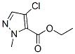 (9ci)-4-氯-1-甲基-1H-吡唑-5-羧酸乙酯结构式_400877-55-6结构式