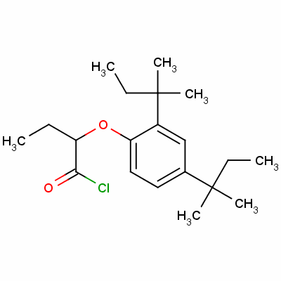 2-[2,4-二(1,1-二甲基丙基)苯氧基]丁酰氯结构式_40567-16-6结构式