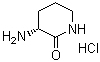 3-(R)-氨基-哌啶-2-酮盐酸盐结构式_406216-02-2结构式