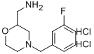 C-[4-(3-氟-苄基)-吗啉-2-基]-甲胺双盐酸盐结构式_407640-28-2结构式