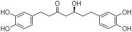 (S)-1,7-双(3,4-二羟基苯基)-5-羟基-3-庚酮结构式_41137-86-4结构式
