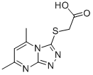 (5,7-二甲基-[1,2,4]噻唑[4,3-a]嘧啶-3-磺酰基)-乙酸结构式_41266-71-1结构式
