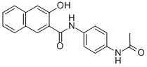 N-(4-乙酰基氨基苯基)-3-羟基萘-2-羧酰胺结构式_41506-62-1结构式